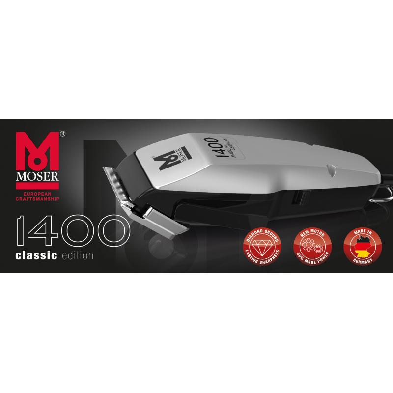 Moser Hair Clipper 1400 silver Edition (1406-0458) (14060458)