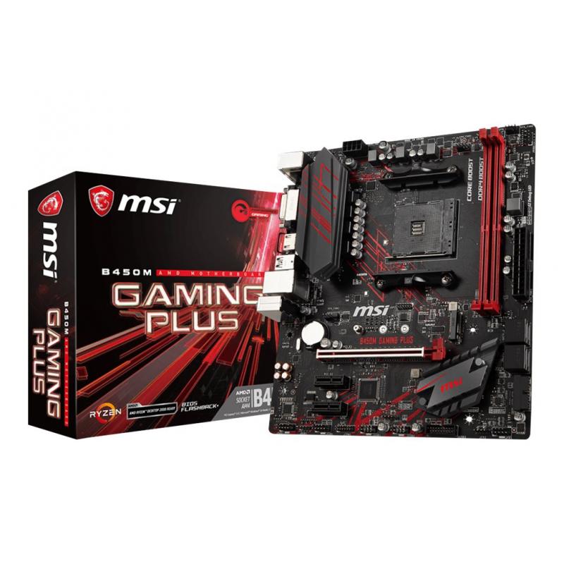 MSI Mainboard AMD AM4 MSI B450M GAMING PLUS (7B87-001R) (7B87001R)