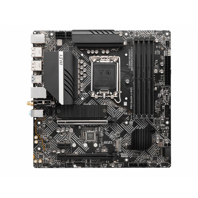 MSI PRO B660M-A B660MA WIFI Motherboard micro ATX LGA1700-Sockel LGA1700Sockel B660 Chipsatz (7D43-006R) (7D43006R)