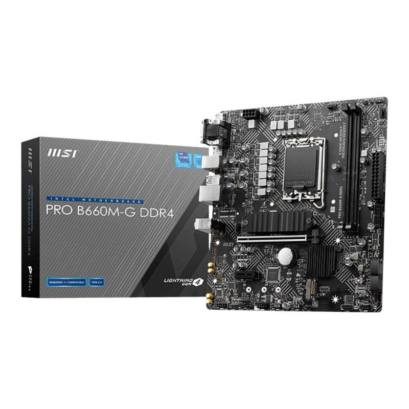 MSI PRO B660M-G B660MG DDR4 Motherboard micro ATX LGA1700-Sockel LGA1700Sockel B660 Chipsatz (7D45-001R) (7D45001R)