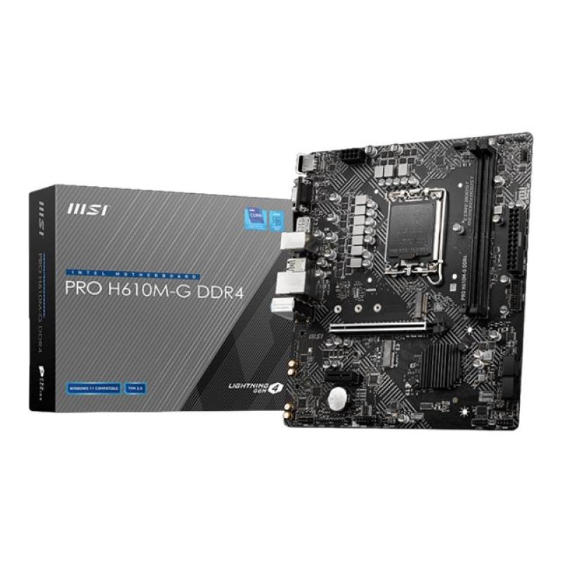 MSI PRO H610M-G H610MG DDR4 Motherboard micro ATX -(7D46-009R) (7D46009R)
