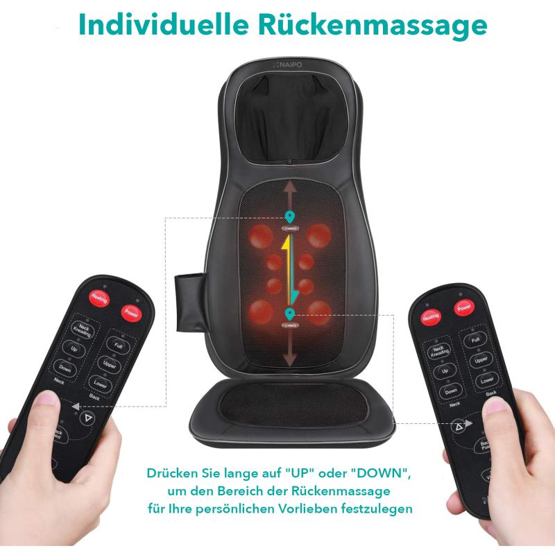 Naipo Shiatsu Massage Seat MGBK-C2030 MGBKC2030 (MGBK-C2030)