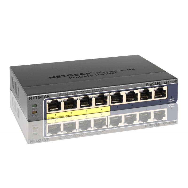 Netgear Switch GS108PE (GS108PE-300EUS) (GS108PE300EUS)