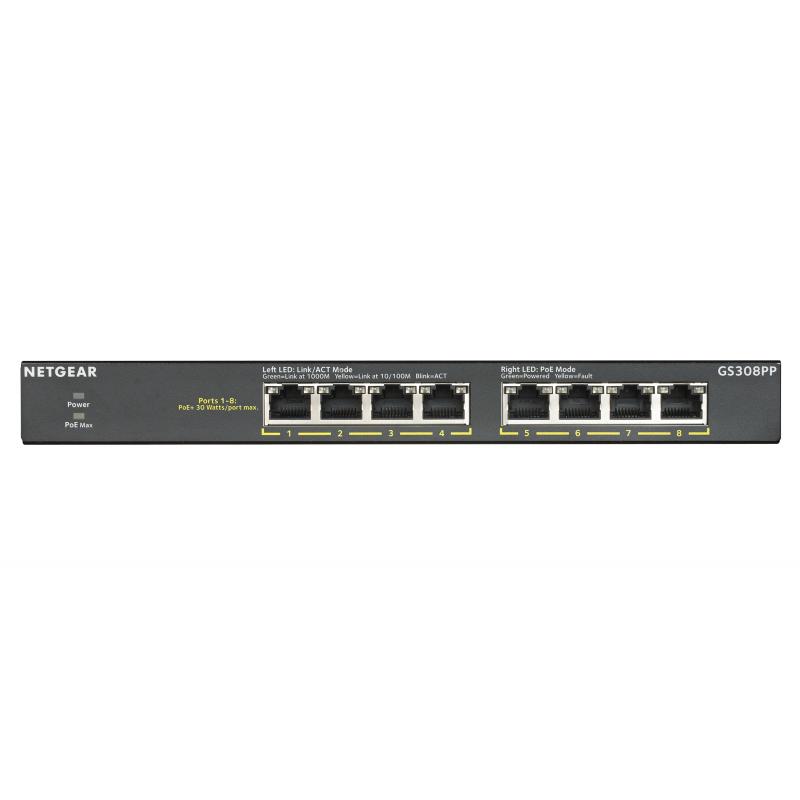 Netgear Switch GS308PP (GS308PP-100EUS) (GS308PP100EUS)