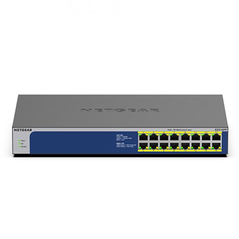 Netgear Switch GS516PP-100EUS GS516PP100EUS (GS516PP-100EUS)