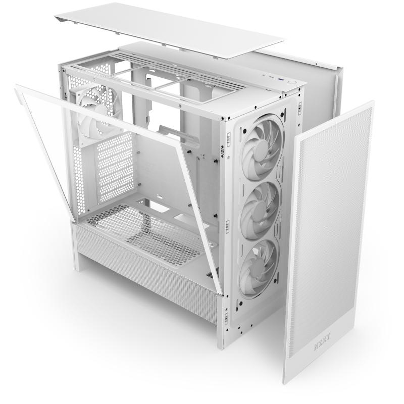 NZXT Case H5 Flow RGB White (CC-H52FW-R1) (CCH52FWR1)
