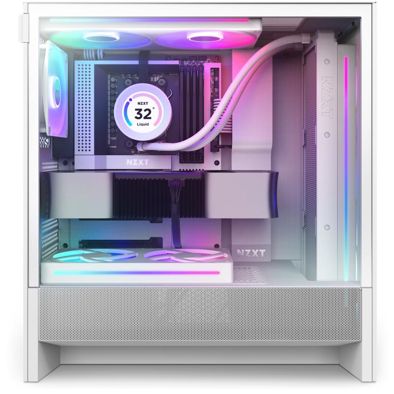NZXT Case H5 Flow RGB White (CC-H52FW-R1) (CCH52FWR1)