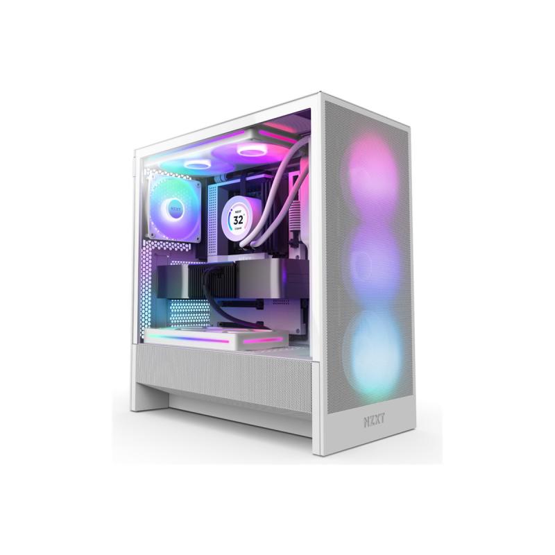 NZXT Case H5 Flow RGB White (CC-H52FW-R1) (CCH52FWR1)