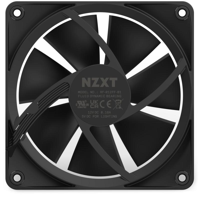 NZXT Cooler F Series F120 RGB Black Schwarz (RF-R12SF-B1) (RFR12SFB1)