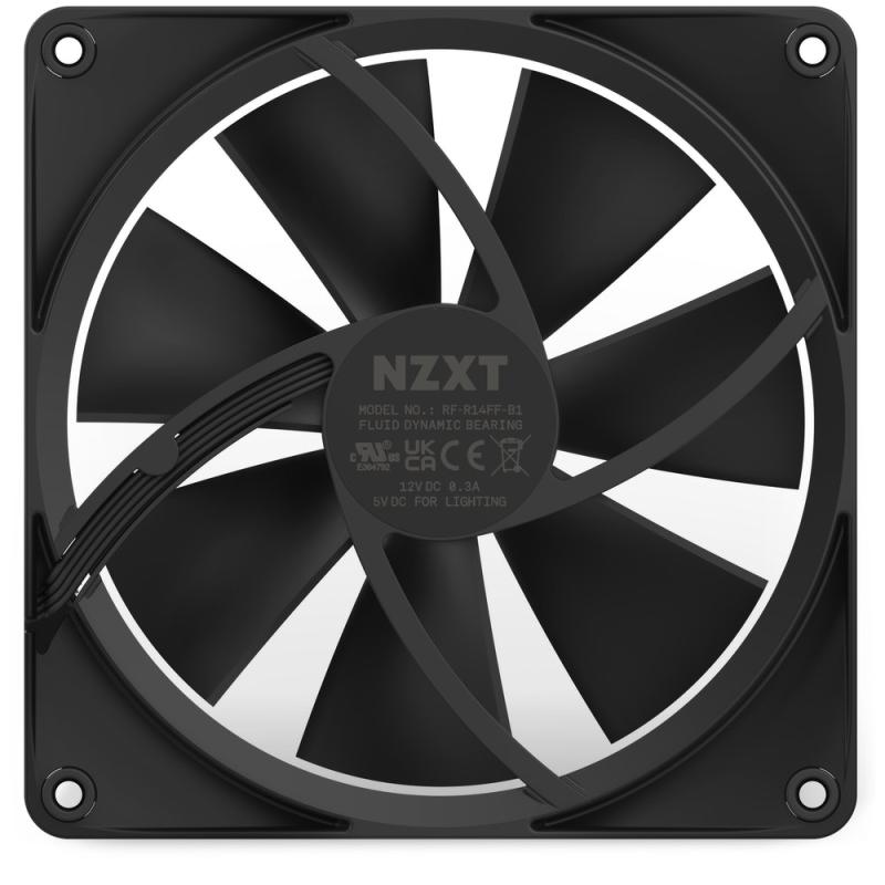 NZXT Cooler F Series F140 RGB Black Schwarz (RF-R14SF-B1) (RFR14SFB1)