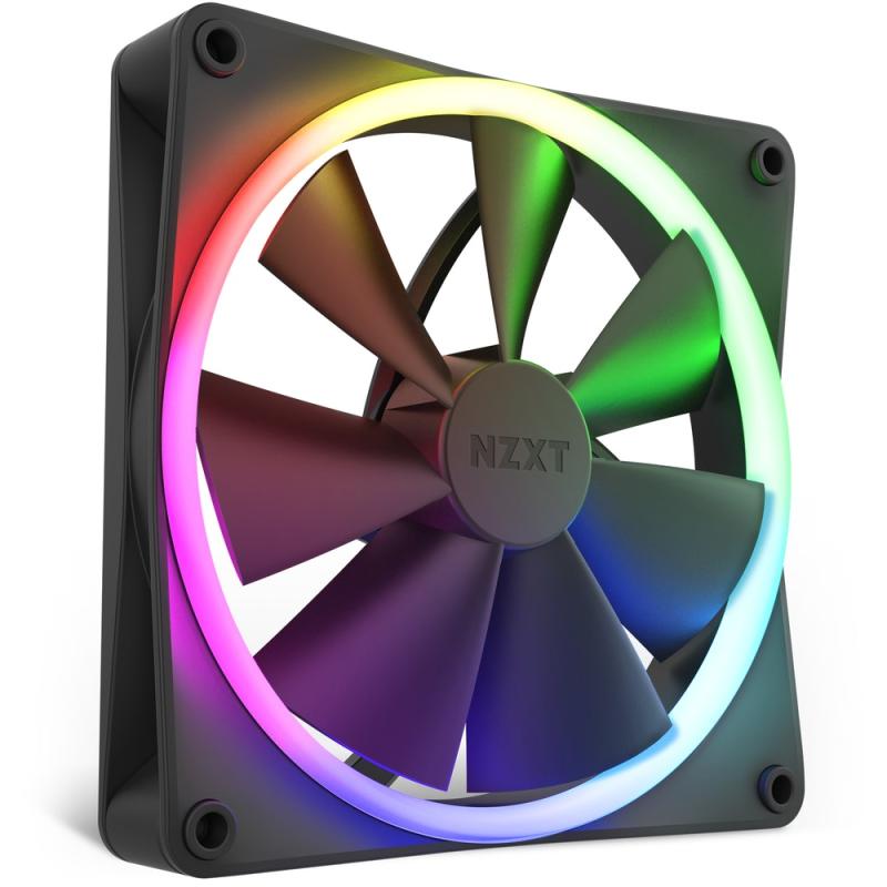 NZXT Cooler F Series F140 RGB Black Schwarz (RF-R14SF-B1) (RFR14SFB1)