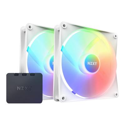 NZXT Cooler F Series F140 RGB Core Twin Pack White (RF-C14DF-W1) (RFC14DFW1)