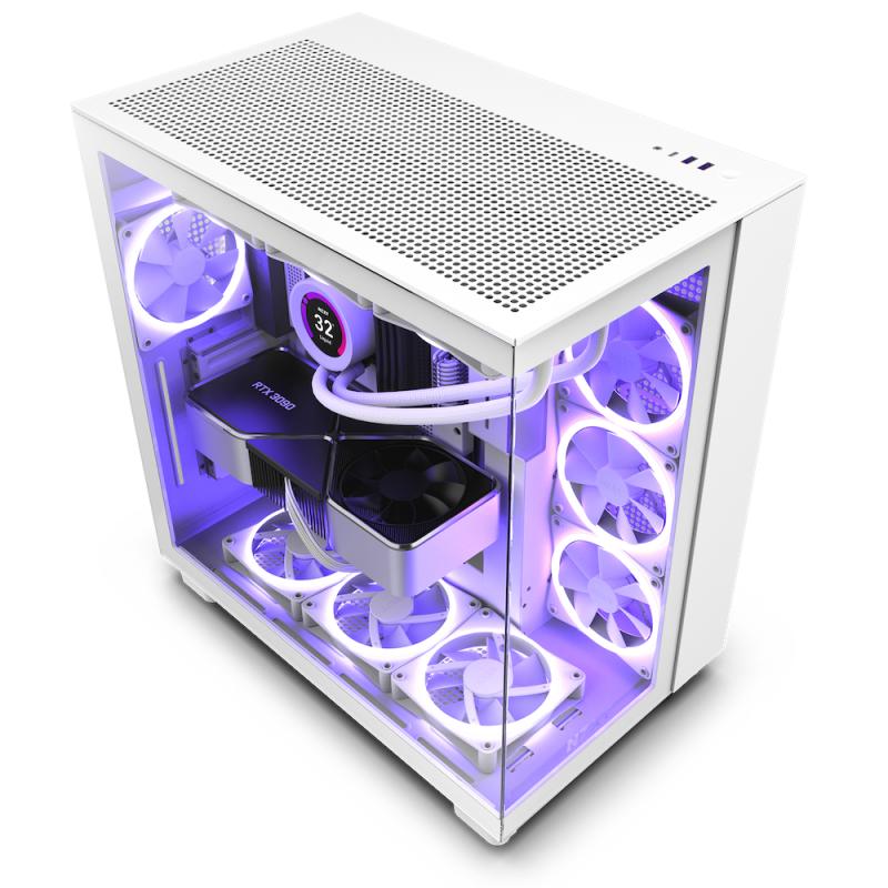 NZXT Tower H9 Flow White (CM-H91FW-01) (CMH91FW01)