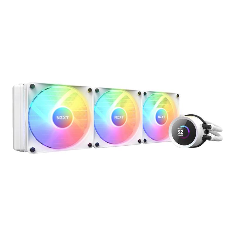 NZXT Liquid Cooler Kraken 360 RGB White (RL-KR360-W1) (RLKR360W1)