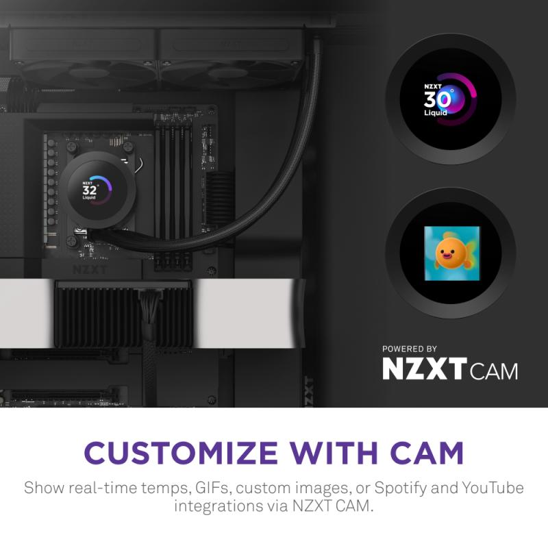 NZXT Liquid cooler Kraken Plus 280 Black Schwarz (RL-KN280-B2) (RLKN280B2)