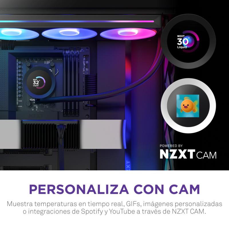 NZXT Liquid Cooler Kraken Plus 360 RGB Black Schwarz (RL-KR360-B2) (RLKR360B2)