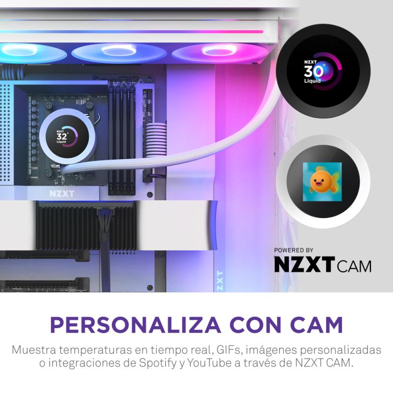NZXT Liquid Cooler Kraken Plus 360 RGB White (RL-KR360-W2) (RLKR360W2)