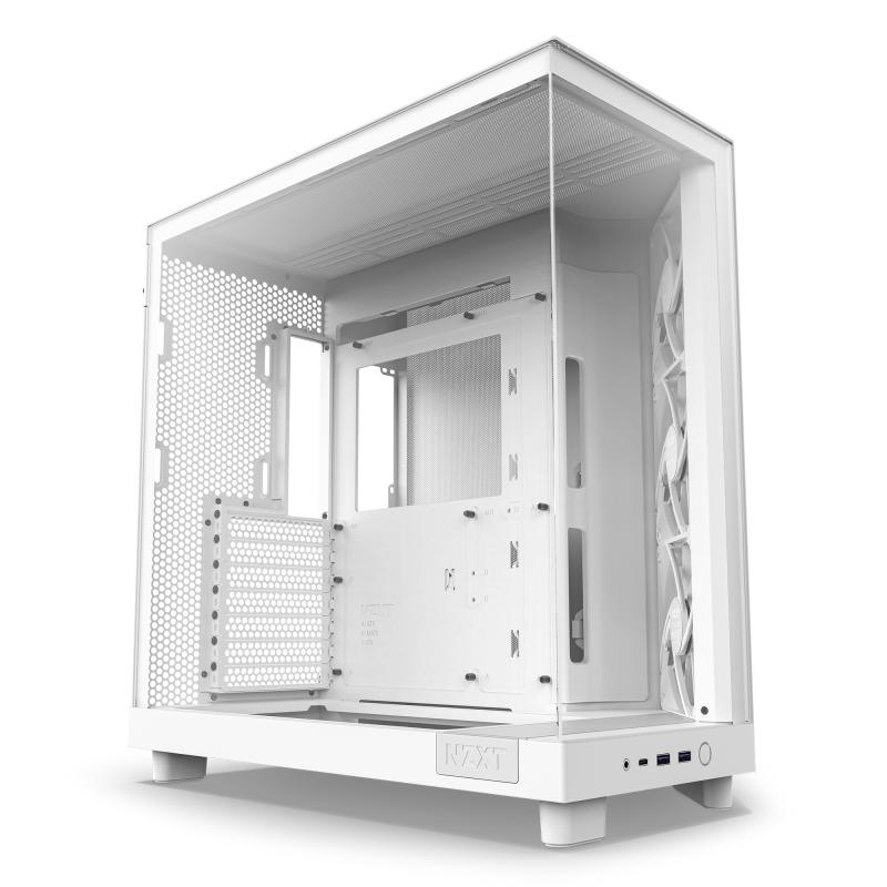 NZXT Tower H6 Flow White (CC-H61FW-01) (CCH61FW01)