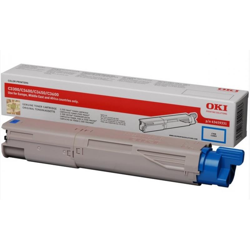 Oki Toner C 3450 Cyan 2,5k (43459331)