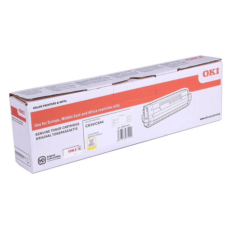 Oki Toner C834 C844 10k Yellow Gelb (46861305)