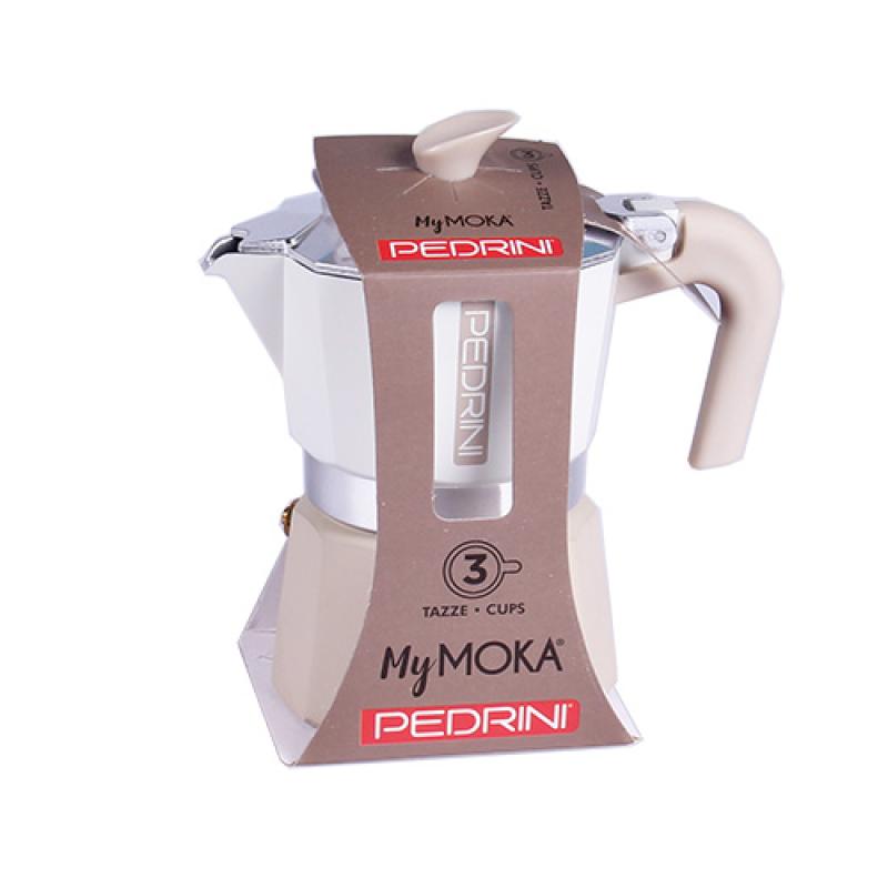 Pedrini Coffee Maker 3 Cups Painted Aluminum Color 2025 (02CF168)