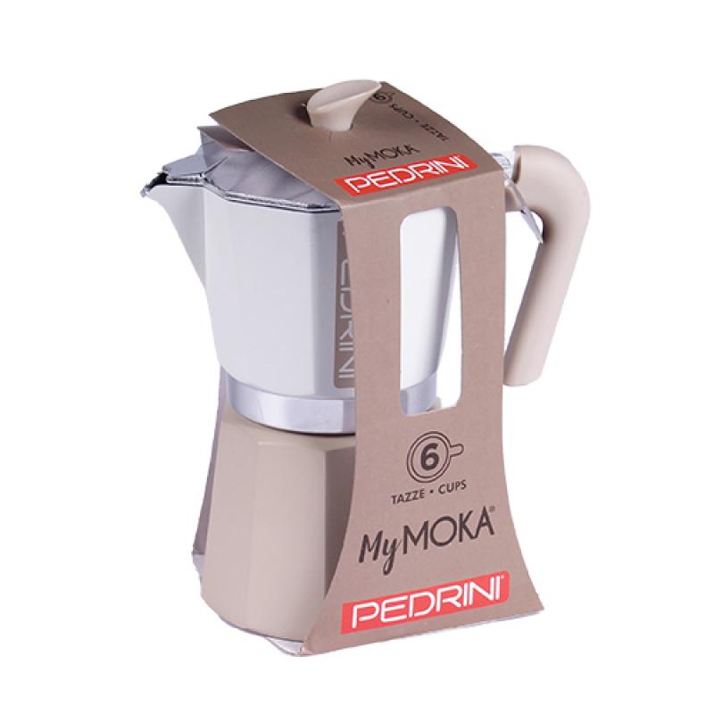 Pedrini Coffee Maker 6 Cups Painted Aluminum Color 2025 (02CF169)