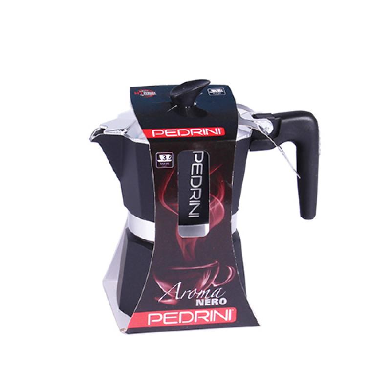 Pedrini Coffee Maker Paint Aluminum 3 Cups dark grey (9113-8) (91138)