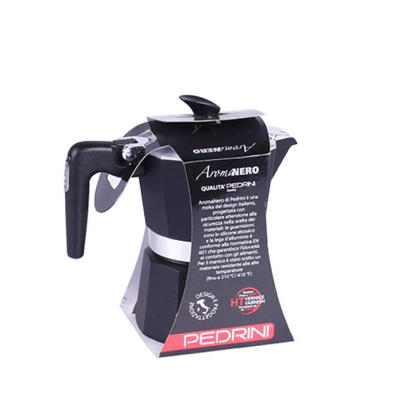 Pedrini Coffee Maker Paint Aluminum 3 Cups dark grey (9113-8) (91138)