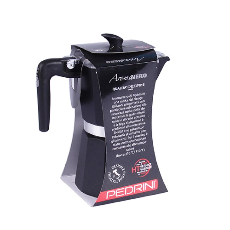 Pedrini Coffee Maker Paint Aluminum 6 Cups dark grey (9114-8) (91148)