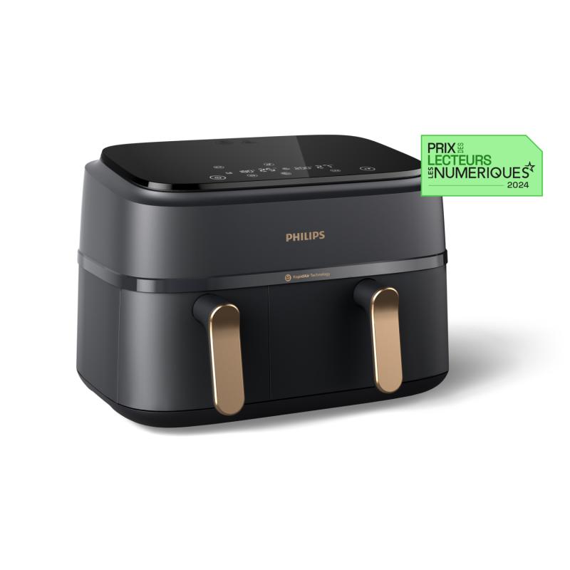 Philips Airfryer NA352 00 Dual Basket 9L 2750W black copper (NA352/00)