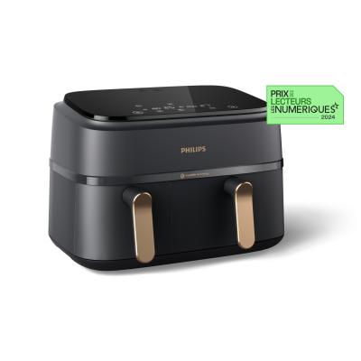 Philips Airfryer NA352 00 Dual Basket 9L 2750W black copper (NA352/00)