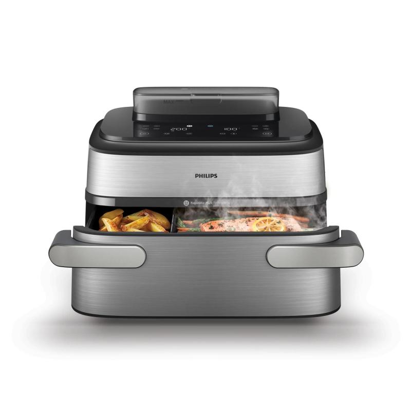 Philips Airfryer NA565 02 Megabasket 9,5L 2750W silver black (NA565/02)