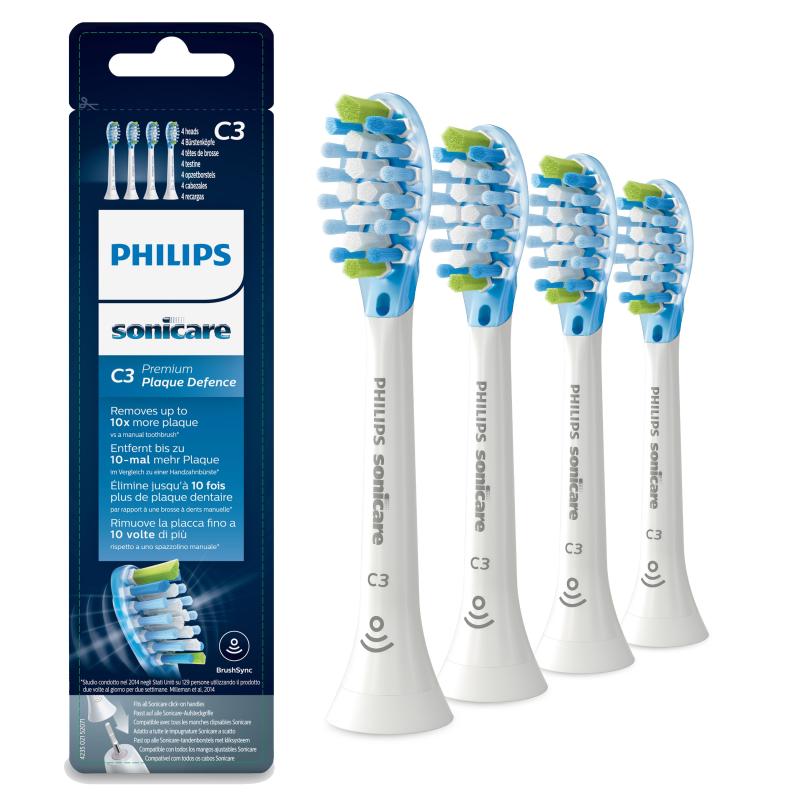 Philips Brushheads HX9044 17 Sonicare C3 Premium Plaque Defence white (4pcs)