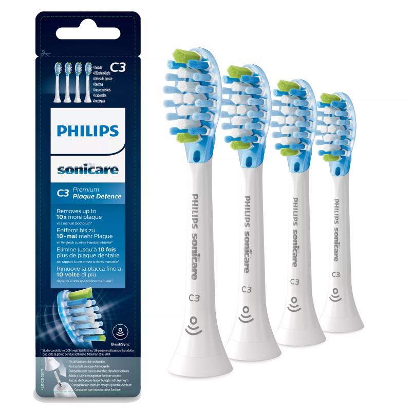 Philips Brushheads HX9044 17 Sonicare C3 Premium Plaque Defence white (4pcs)