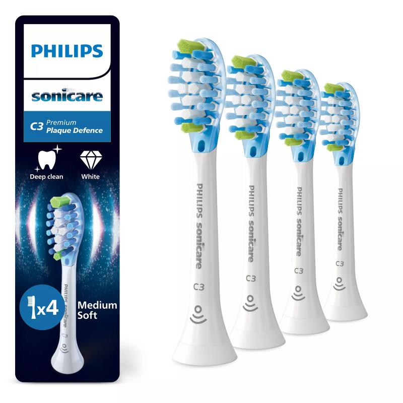 Philips Brushheads HX9044 87 Sonicare C3 Premium Plaque Defence white (4pcs)