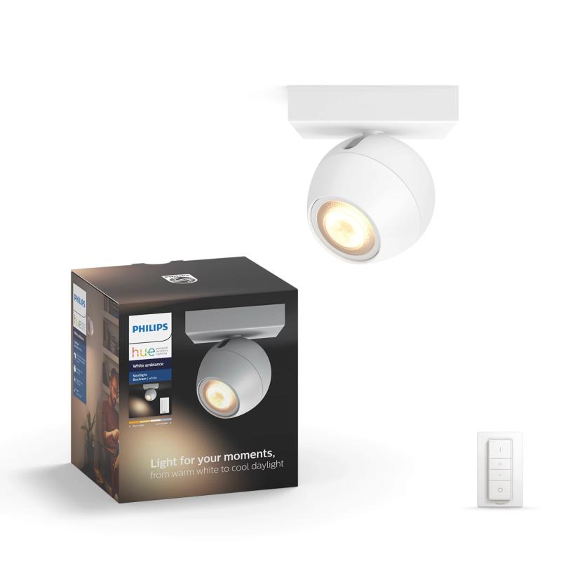Philips BUCKRAM single spot white 1x5 5W Philips5W Philips 5W 240V (8718696164204)