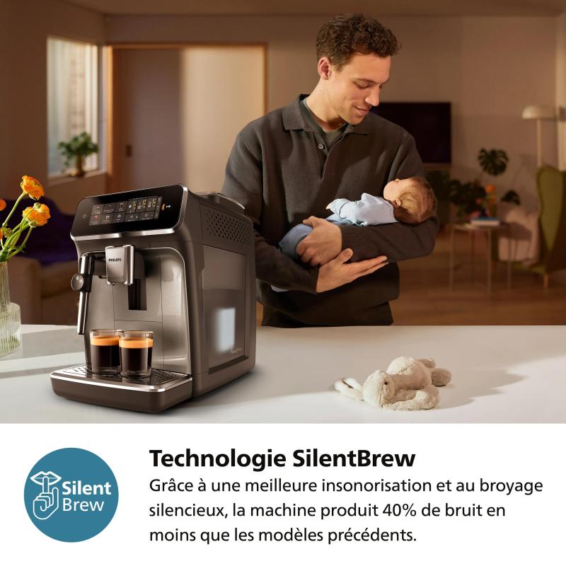 Philips Coffeemachine EP3326 90 Panarello black Schwarz (EP3326/90)