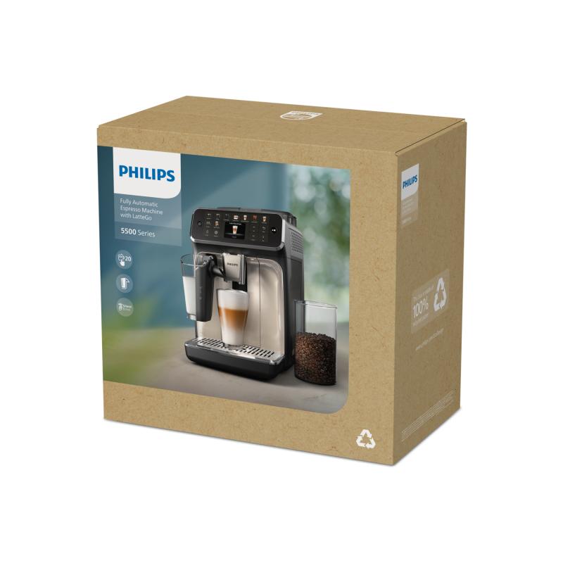 Philips Coffeemachine EP5541 50 LatteGo black Schwarz (EP5541/50)