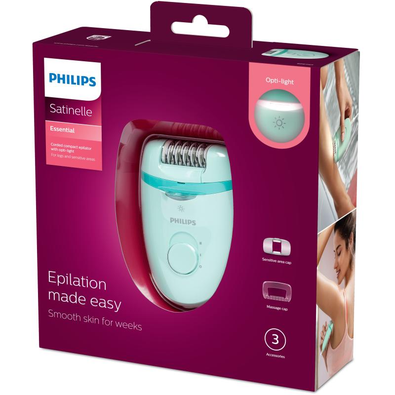 Philips Epilator BRE265 00 Satinelle Essential green (BRE265/00)
