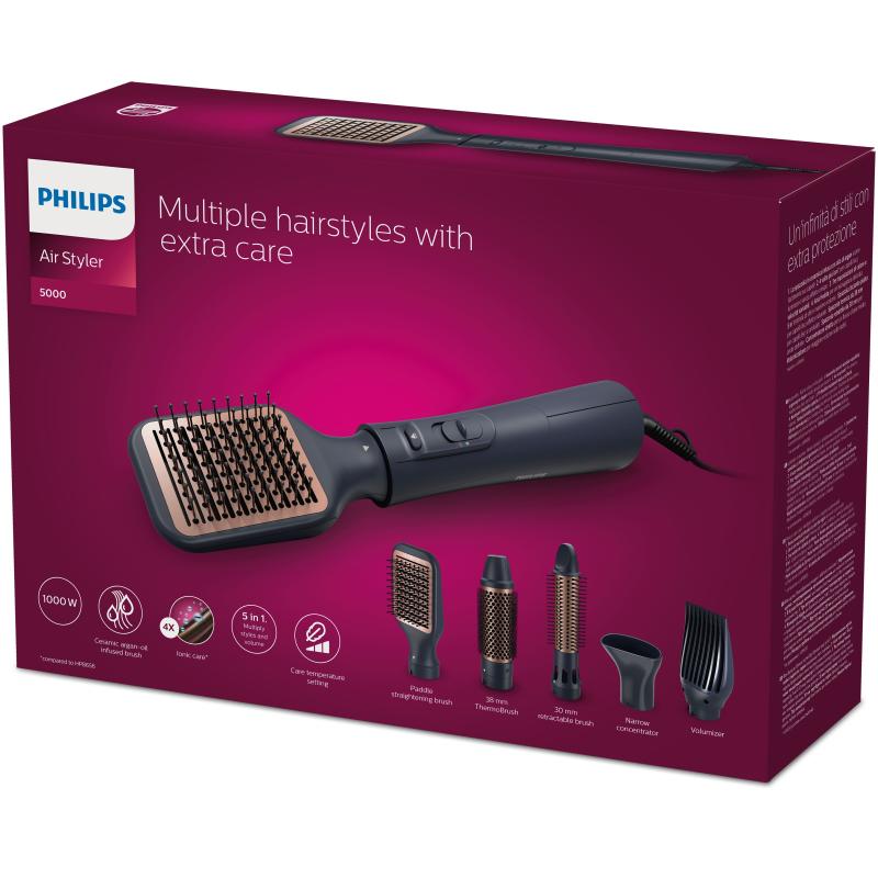 Philips Hairdryer Airstyler BHA530 00 black Schwarz (BHA530/00)