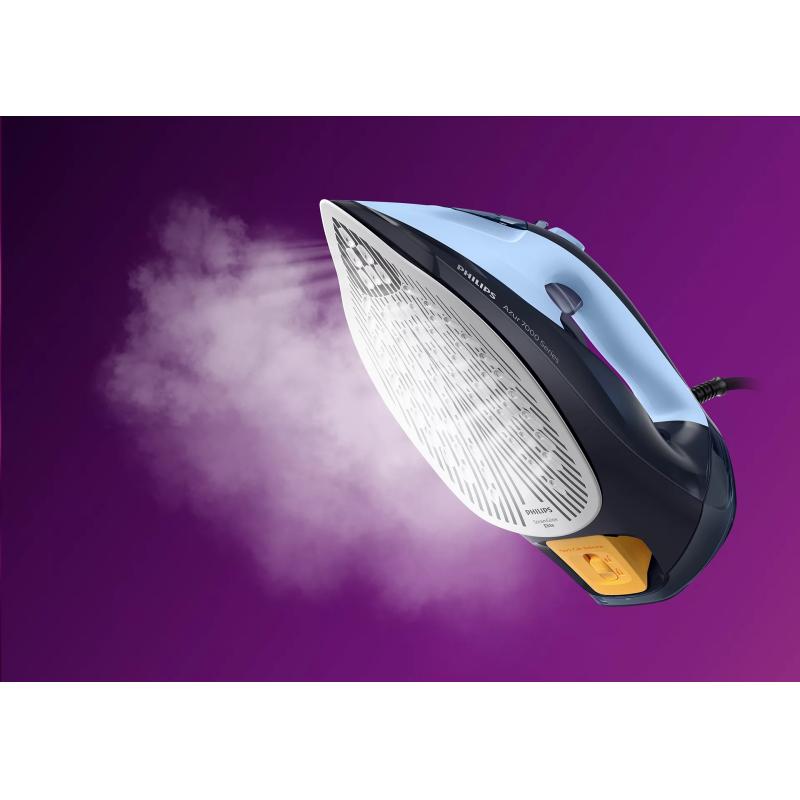 Philips Iron DST7041 20 SteamGlide lightblue darkblue (DST7041/20)