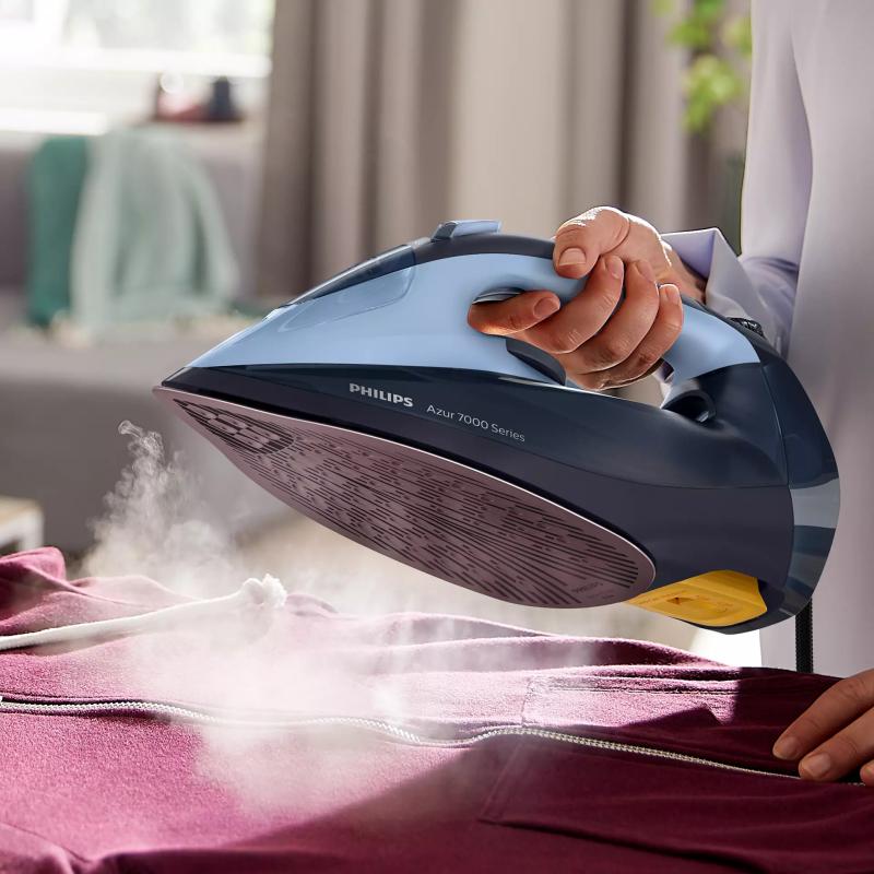 Philips Iron DST7041 20 SteamGlide lightblue darkblue (DST7041/20)