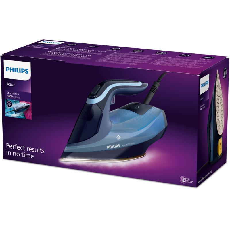 Philips Iron DST8020 26 Azur SteamGlide blue (DST8020/26)