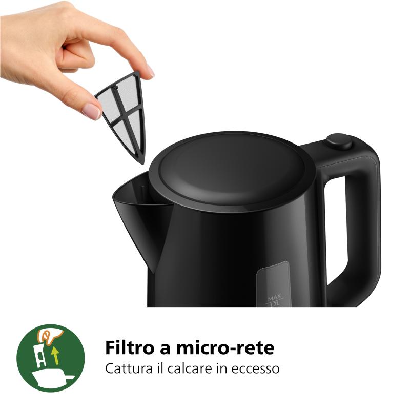 Philips Kettle HD9318 20 1,7L black Schwarz (HD9318/20)