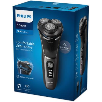 Philips Shaver 3000 Series black Schwarz (S3343 13)
