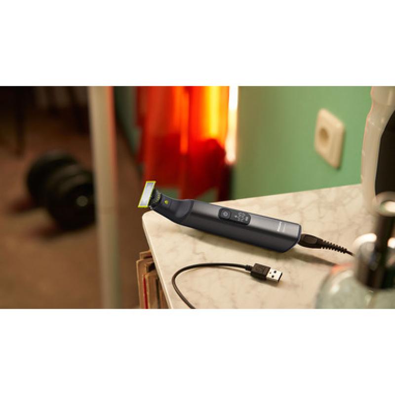 Philips Shaver OneBlade Pro QP6542 15 Face&Body Black Schwarz (QP6542/15)