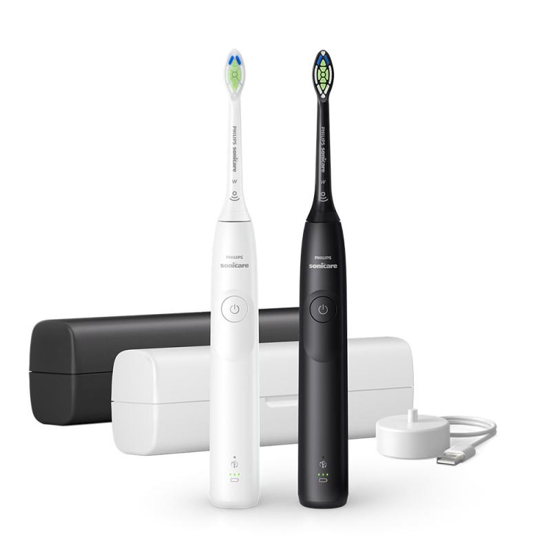 Philips Toothbrush HX7109 01 Sonicare 5300 Duopack black Schwarz and white (HX7109/01)