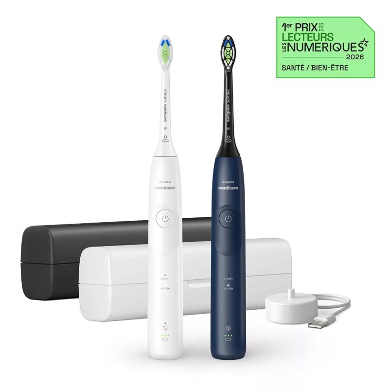 Philips Toothbrush HX7119 01 Sonicare 5500 Duopack navyblue and white (HX7119/01)