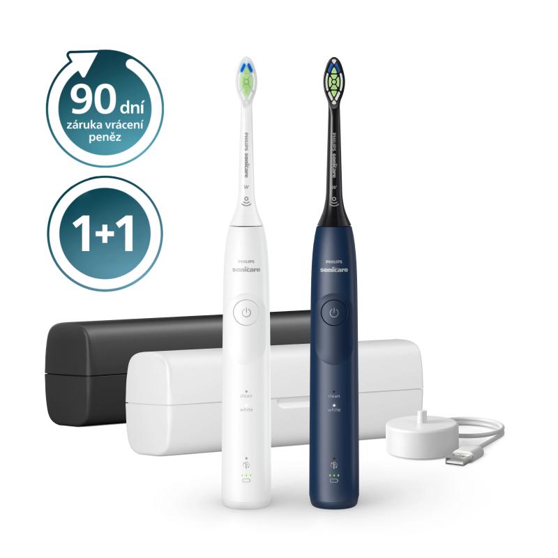 Philips Toothbrush HX7119 01 Sonicare 5500 Duopack navyblue and white (HX7119/01)