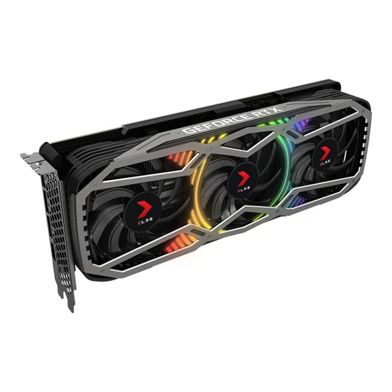 PNY Grafikkarte GeForce RTX 3070 XLR8 Gaming REVEL EPIC-X EPICX RGB Triple Fan LHR (VCG30708LTFXPPB)
